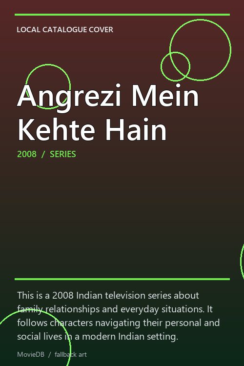 Angrezi Mein Kehte Hain poster