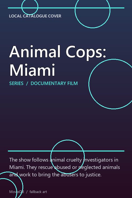 Animal Cops: Miami poster