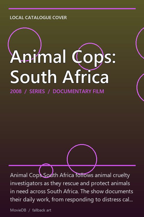 Animal Cops: South Africa poster