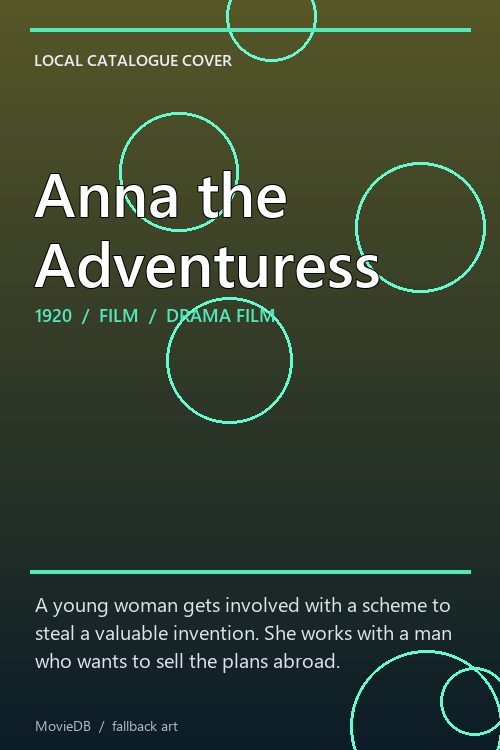 Anna the Adventuress poster