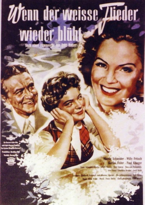 Wenn der weiße Flieder wieder blüht poster