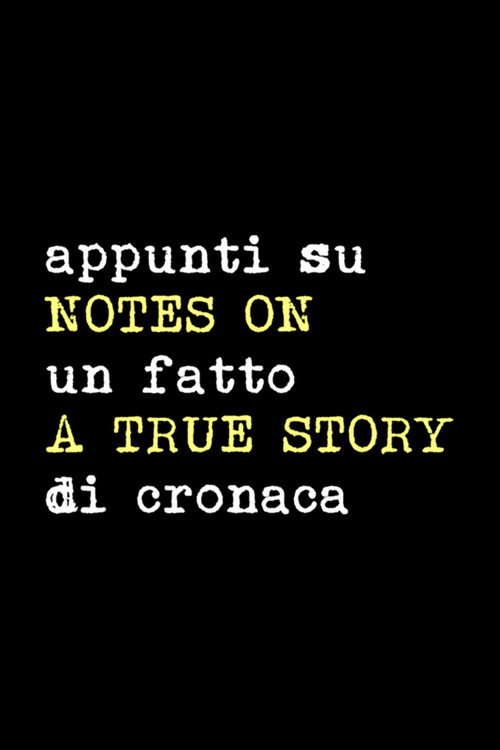 Appunti su un fatto di cronaca poster