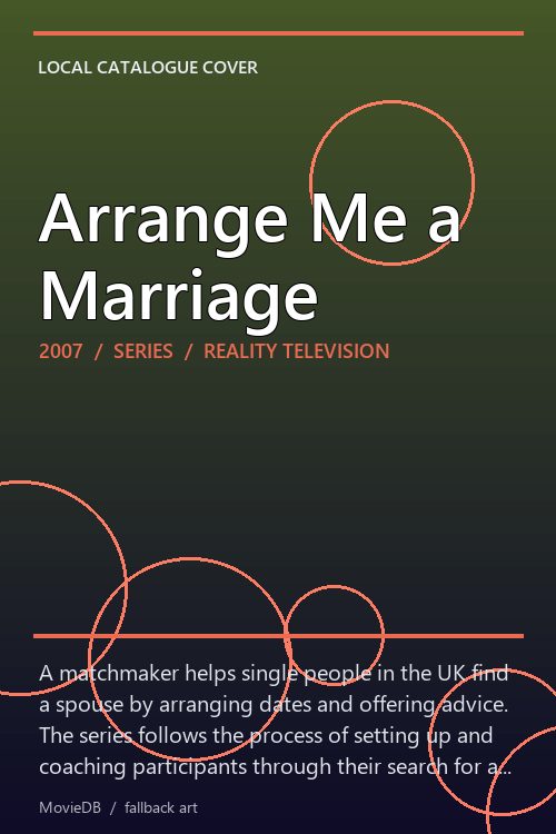 Arrange Me a Marriage poster