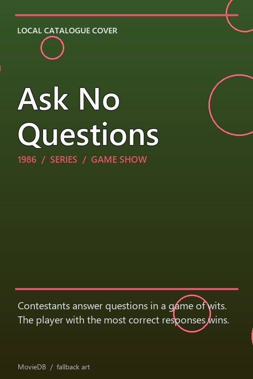 Ask No Questions poster