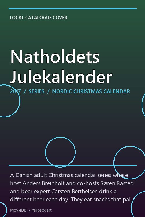 Natholdets Julekalender poster