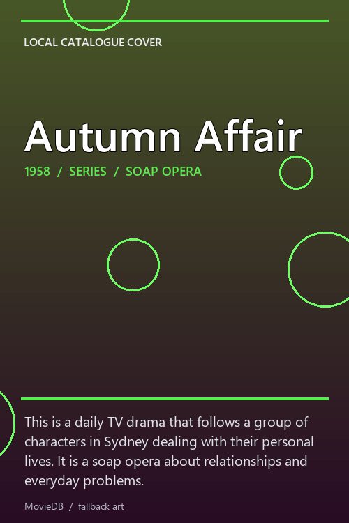 Autumn Affair poster