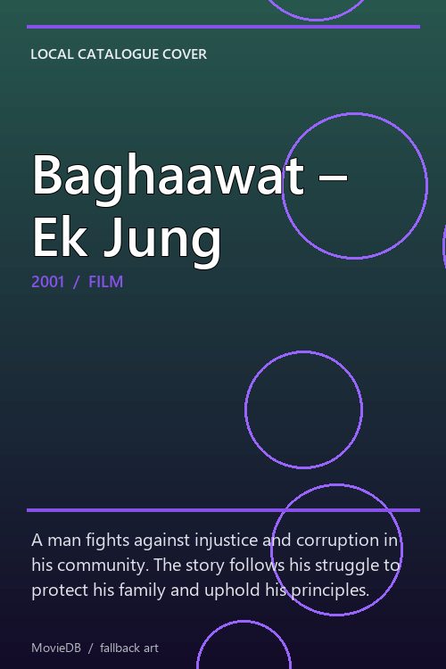 Baghaawat – Ek Jung poster