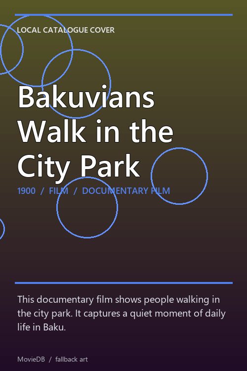 Bakuvians Walk in the City Park poster