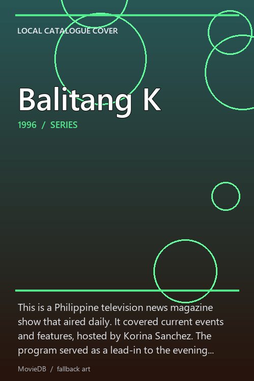 Balitang K poster