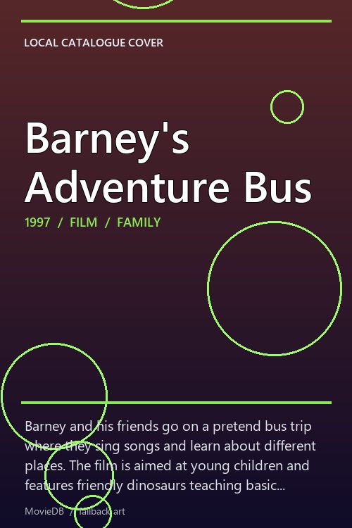 Barney's Adventure Bus poster