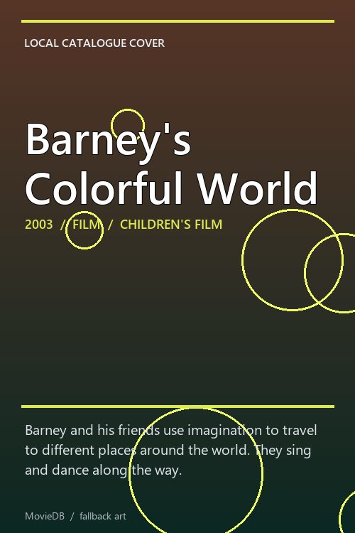 Barney's Colorful World poster