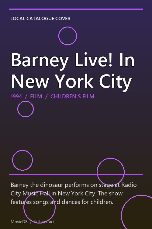 Barney Live! In New York City poster