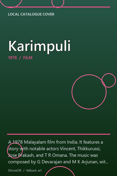 Karimpuli poster