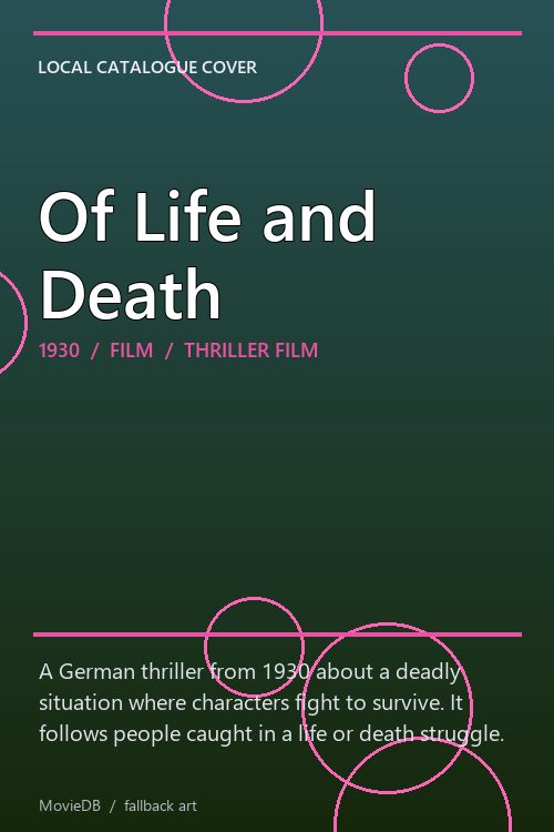 Of Life and Death poster