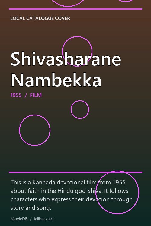 Shivasharane Nambekka poster