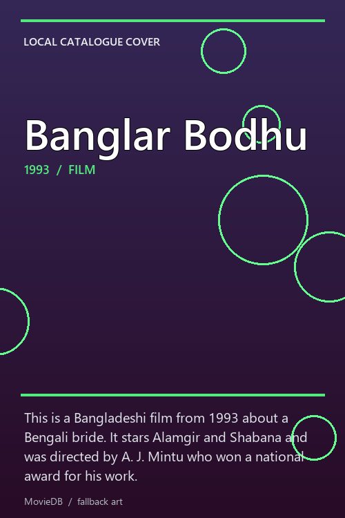 Banglar Bodhu poster