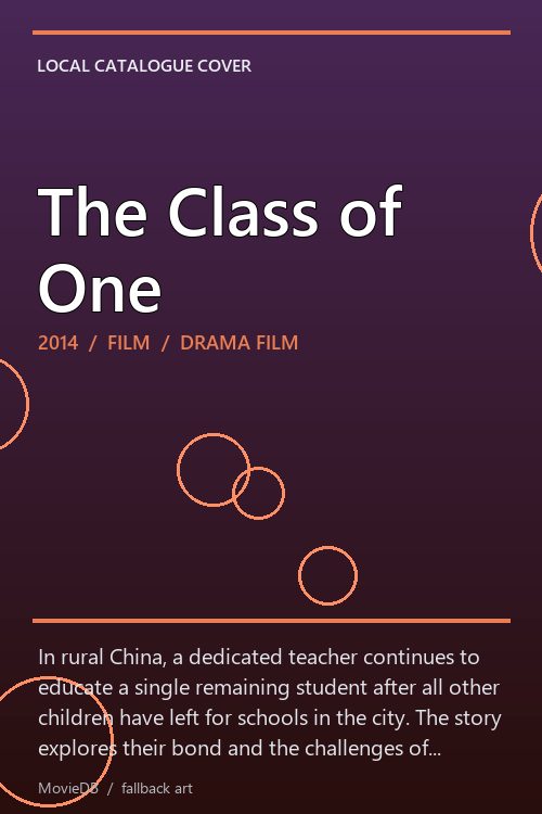The Class of One poster