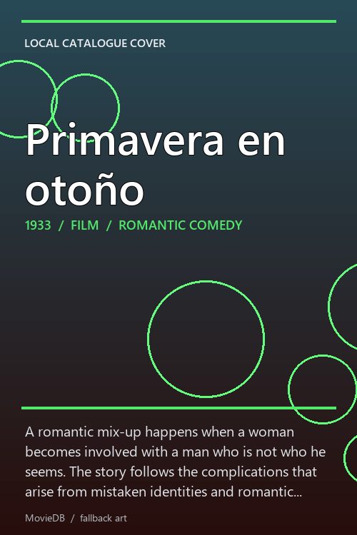 Primavera en otoño poster