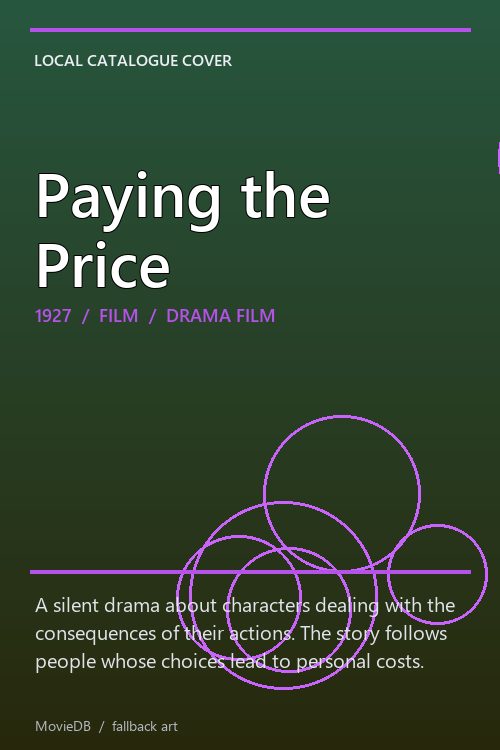 Paying the Price poster