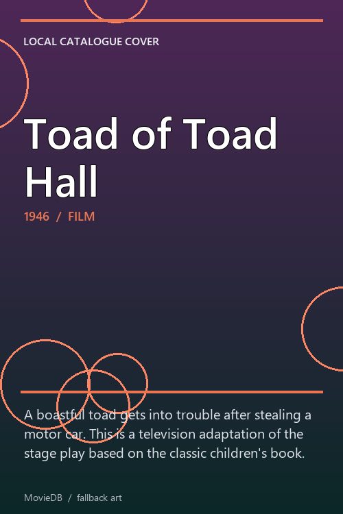 Toad of Toad Hall poster