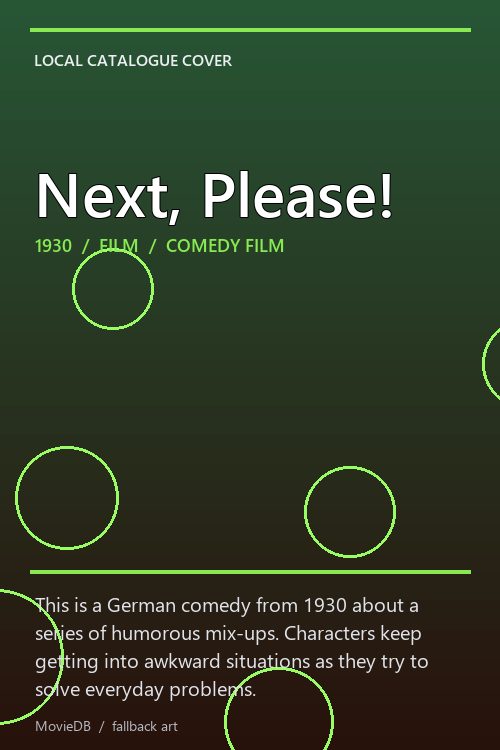 Next, Please! poster