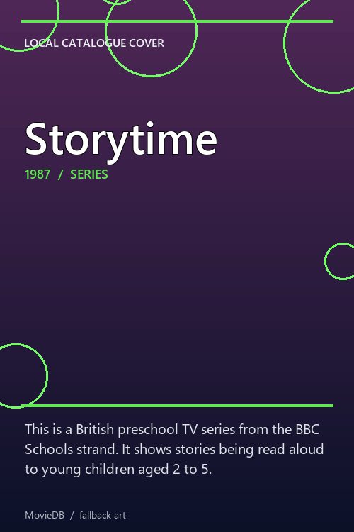 Storytime poster