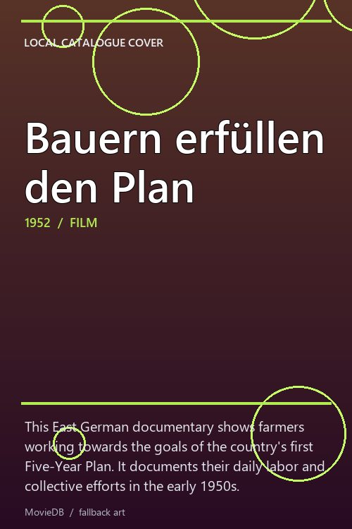 Bauern erfüllen den Plan poster