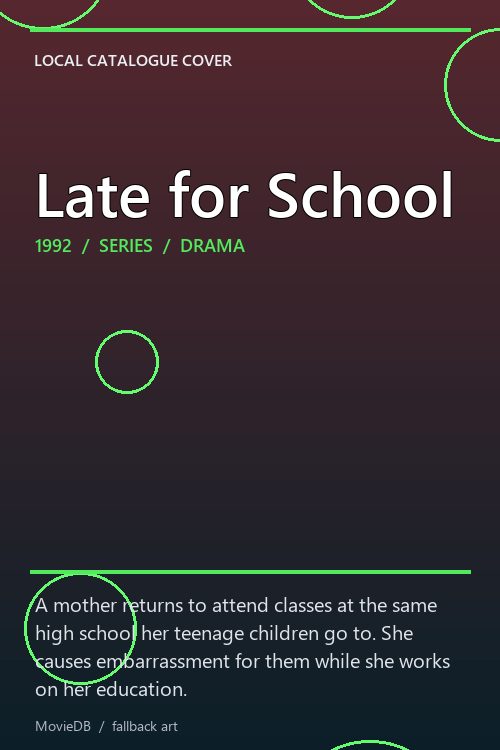 Late for School poster