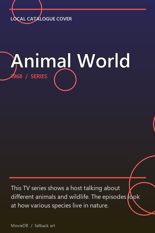 Animal World poster