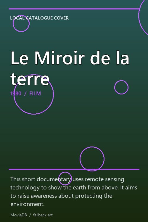 Le Miroir de la terre poster