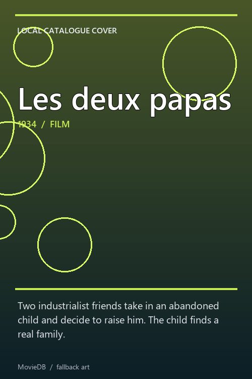 Les deux papas poster