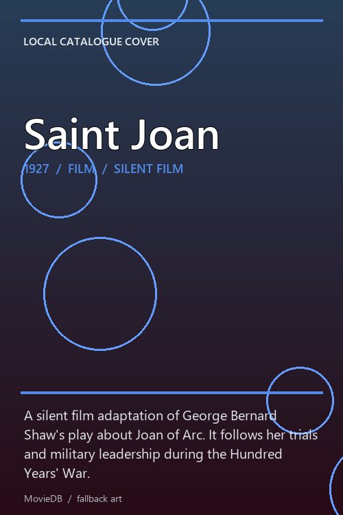 Saint Joan poster