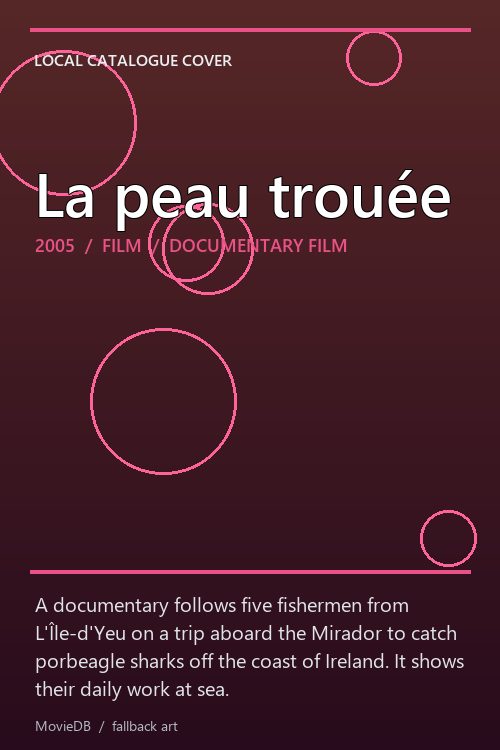 La peau trouée poster