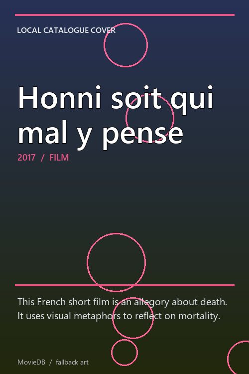 Honni soit qui mal y pense poster