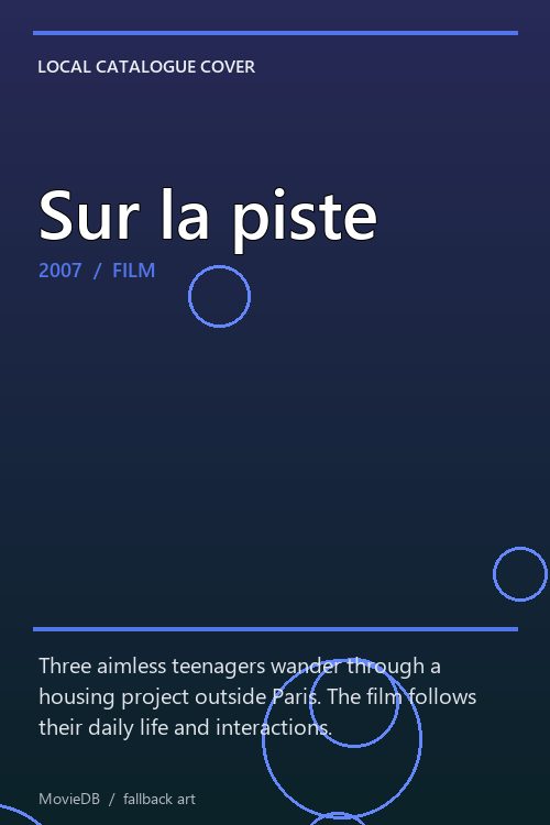 Sur la piste poster