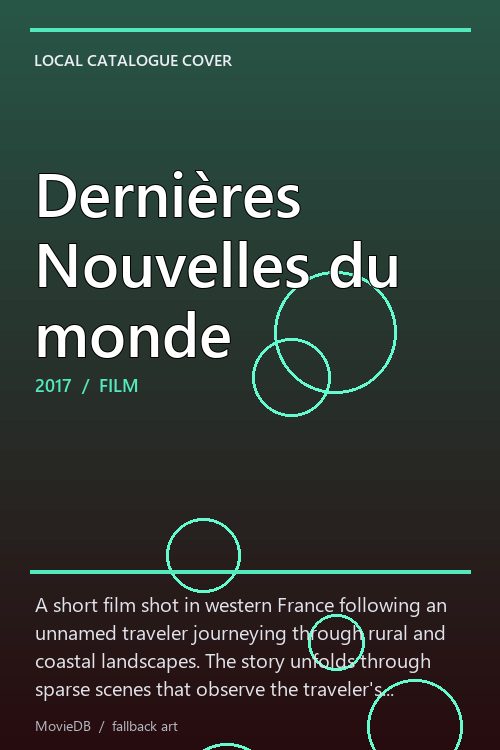 Dernières Nouvelles du monde poster