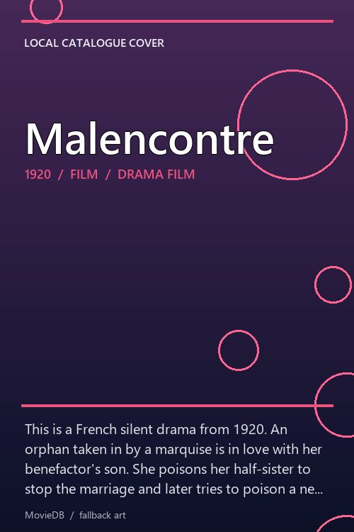 Malencontre poster