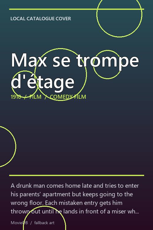 Max se trompe d'étage poster
