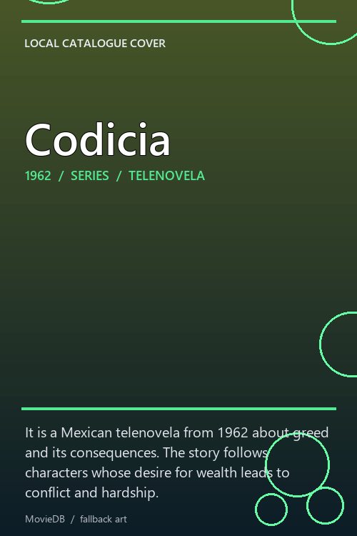 Codicia poster