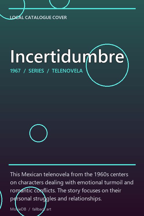 Incertidumbre poster