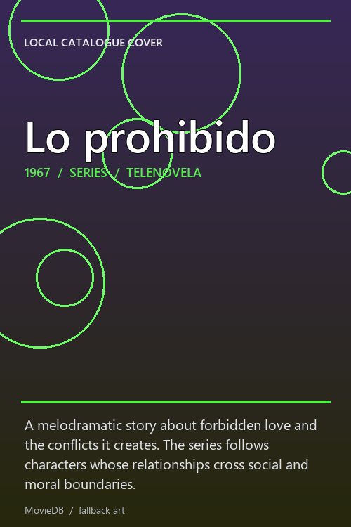 Lo prohibido poster