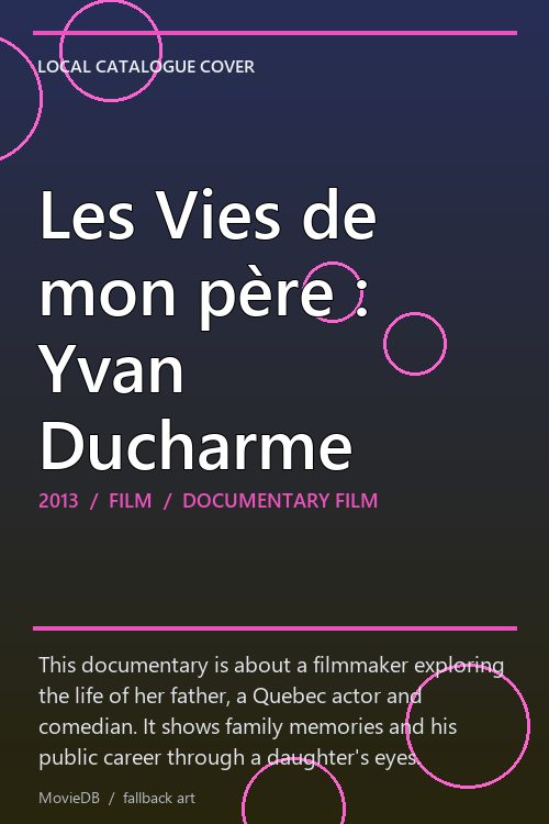 Les Vies de mon père : Yvan Ducharme poster