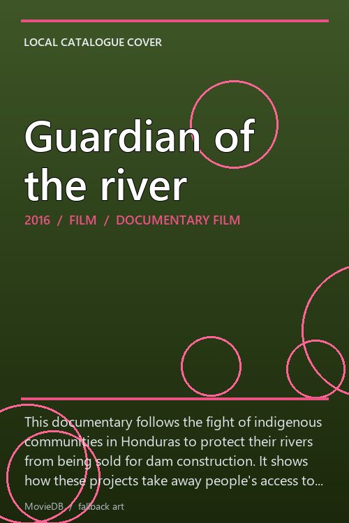 Guardian of the river poster