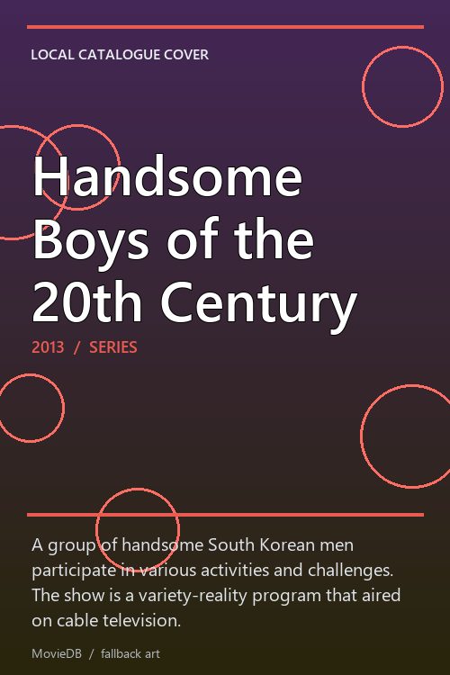 Handsome Boys of the 20th Century poster