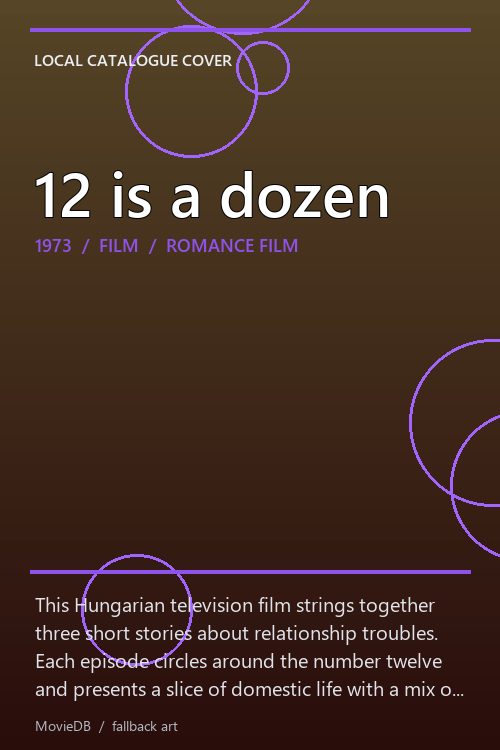 12 is a dozen poster
