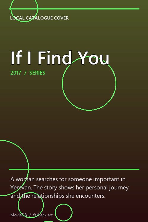 If I Find You poster