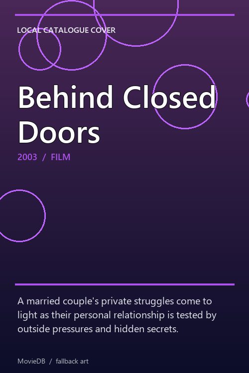 Behind Closed Doors poster