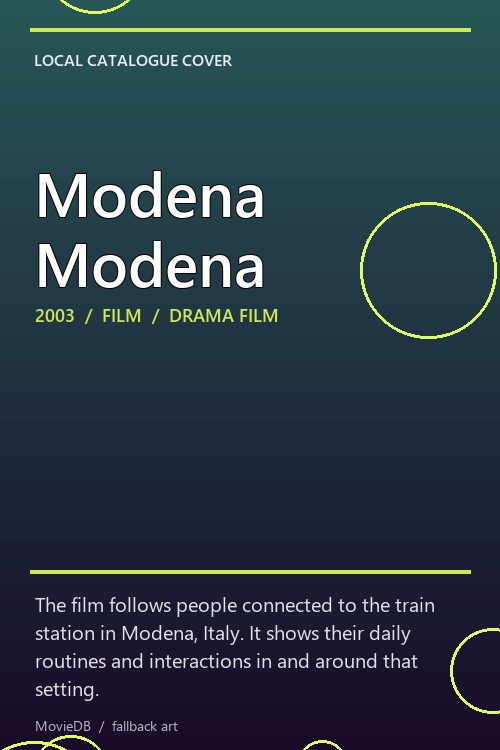 Modena Modena poster
