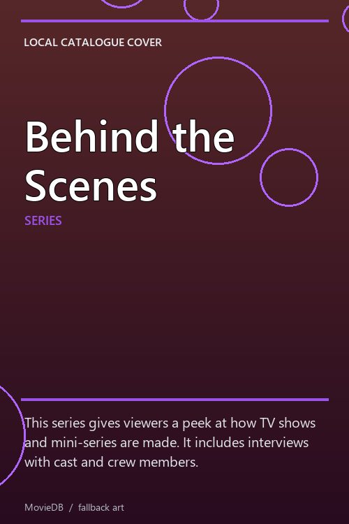 Behind the Scenes poster