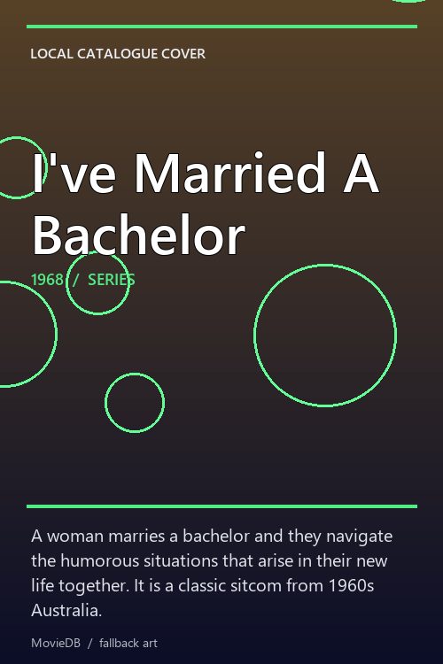 I've Married A Bachelor poster